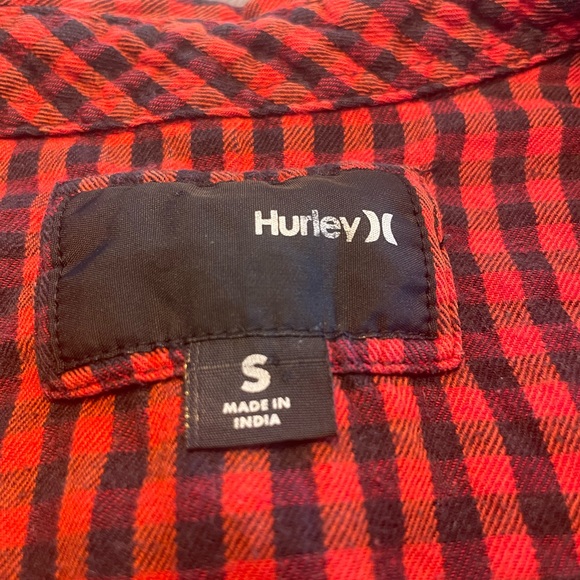 Hurley gingham long sleeve button down - Picture 2 of 4